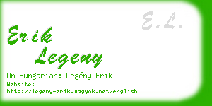 erik legeny business card